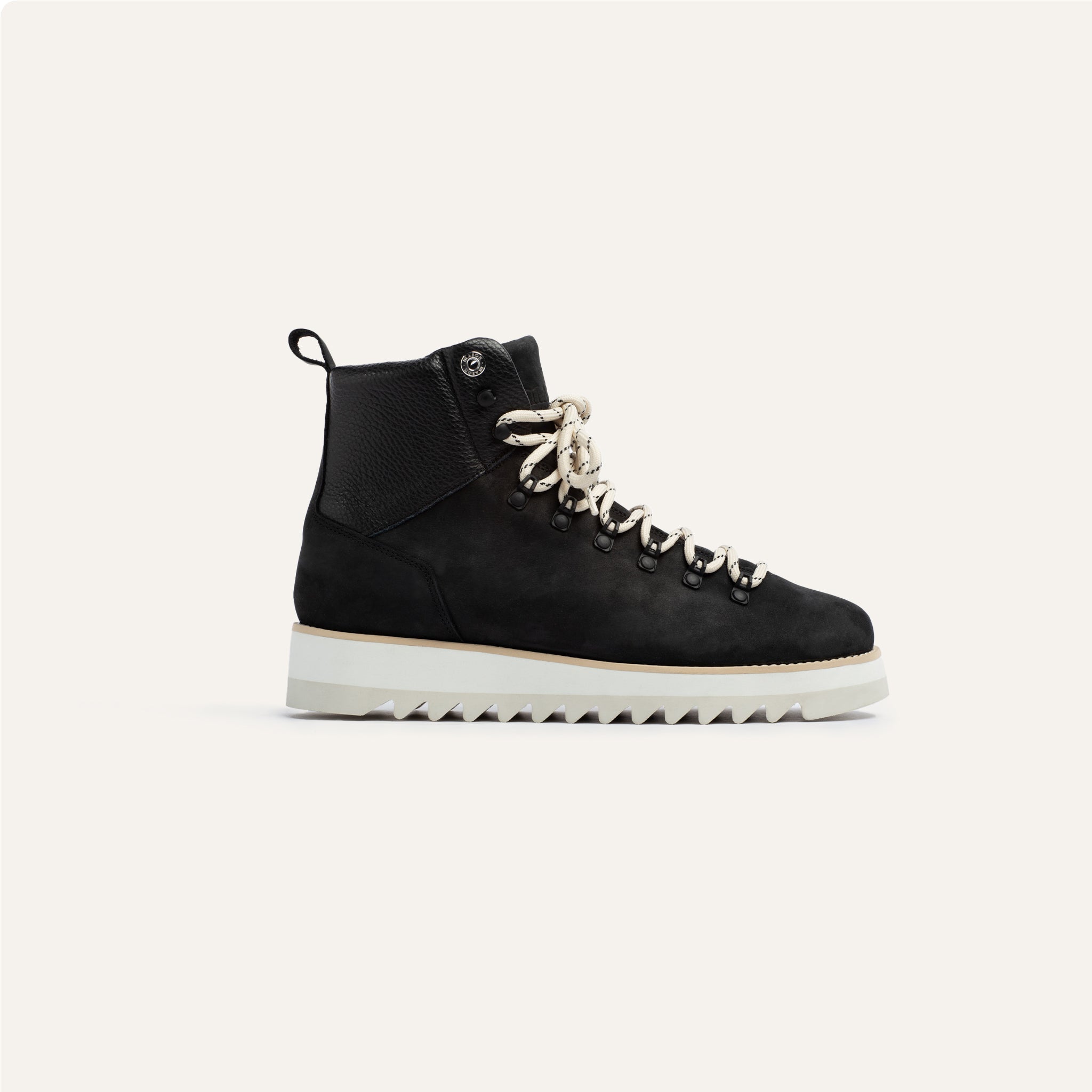 Black Leather Massif Boots Men Women Mason Garments