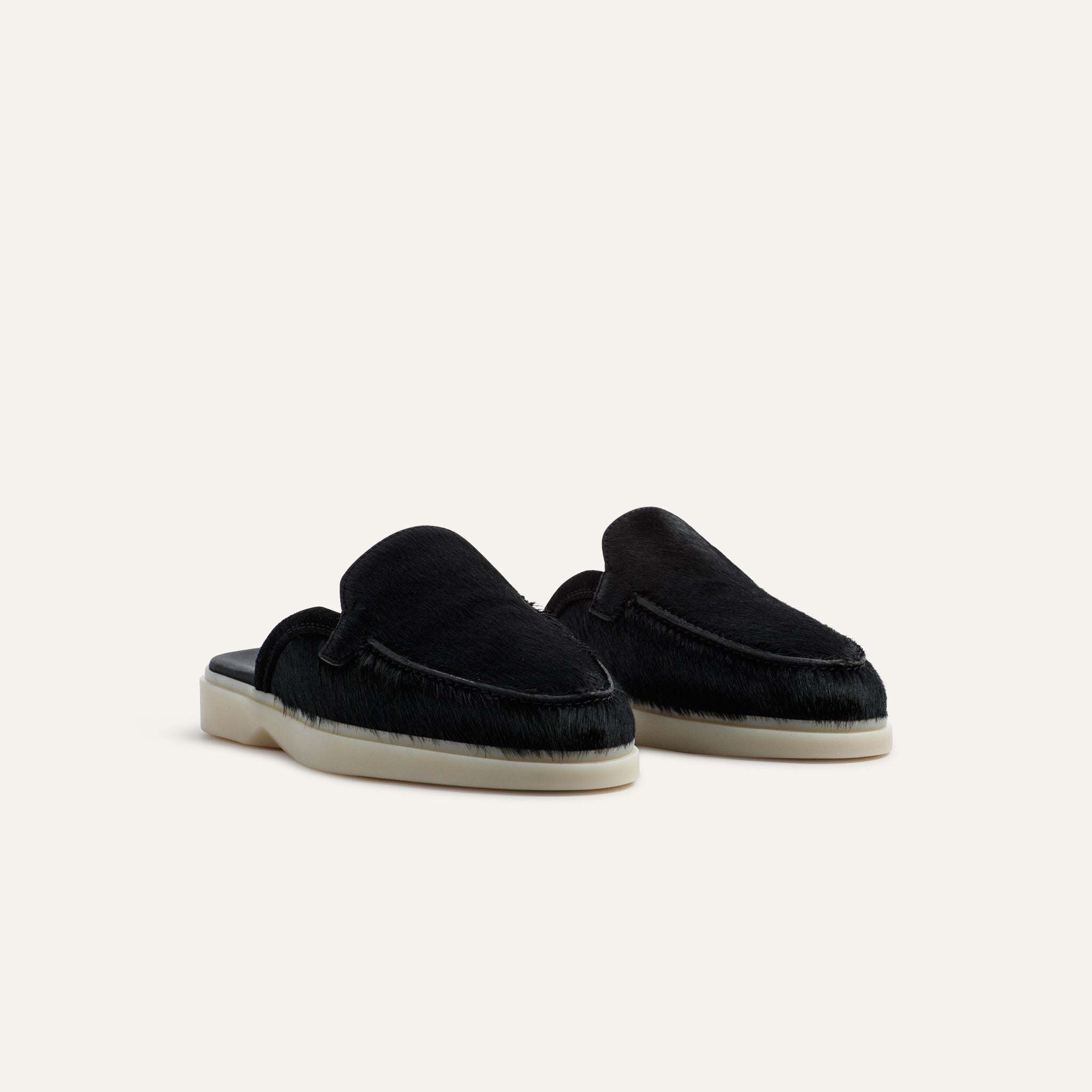 Amalfi Mule Pony Black - Mason Garments