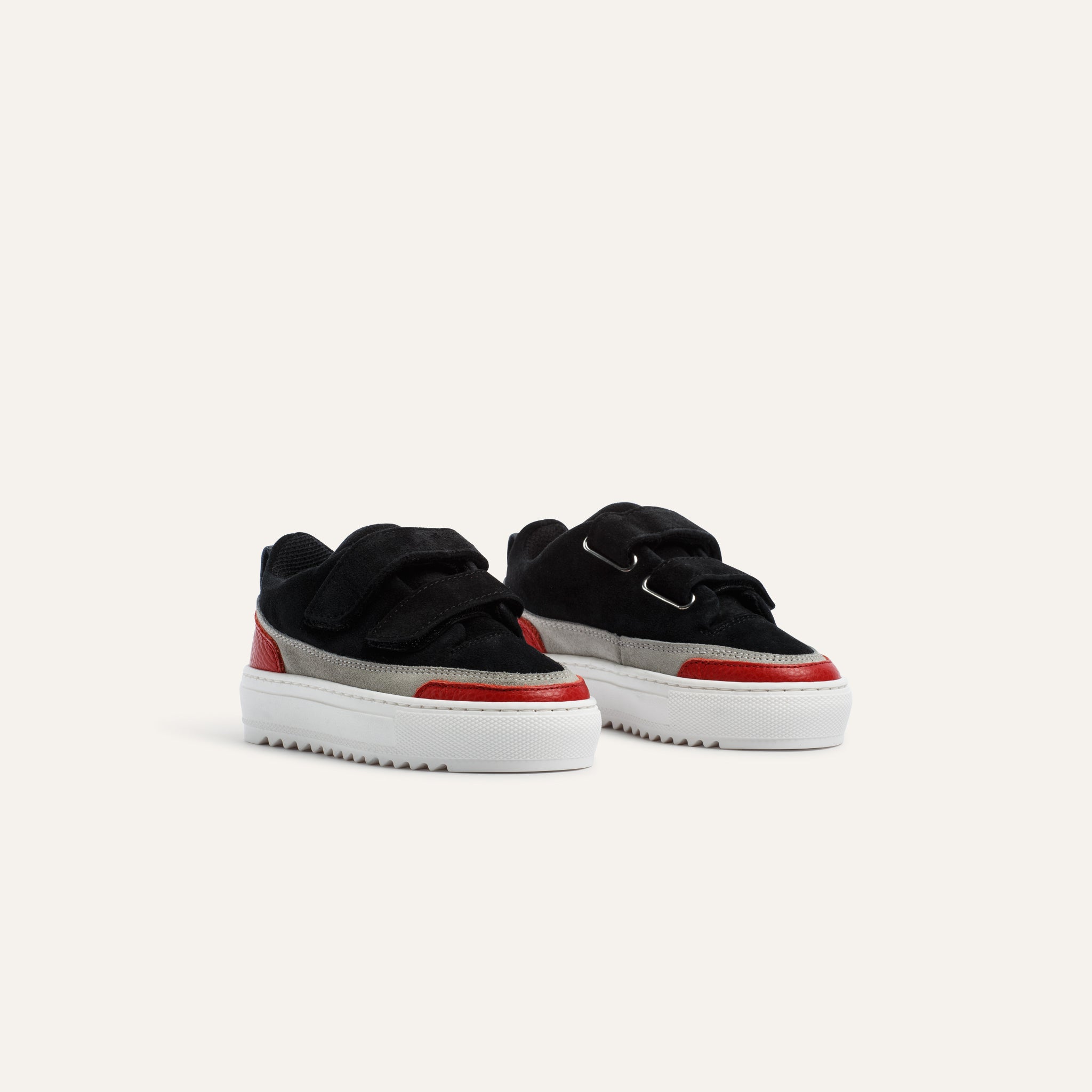 Kids Firenze Velcro Black Red - Mason Garments