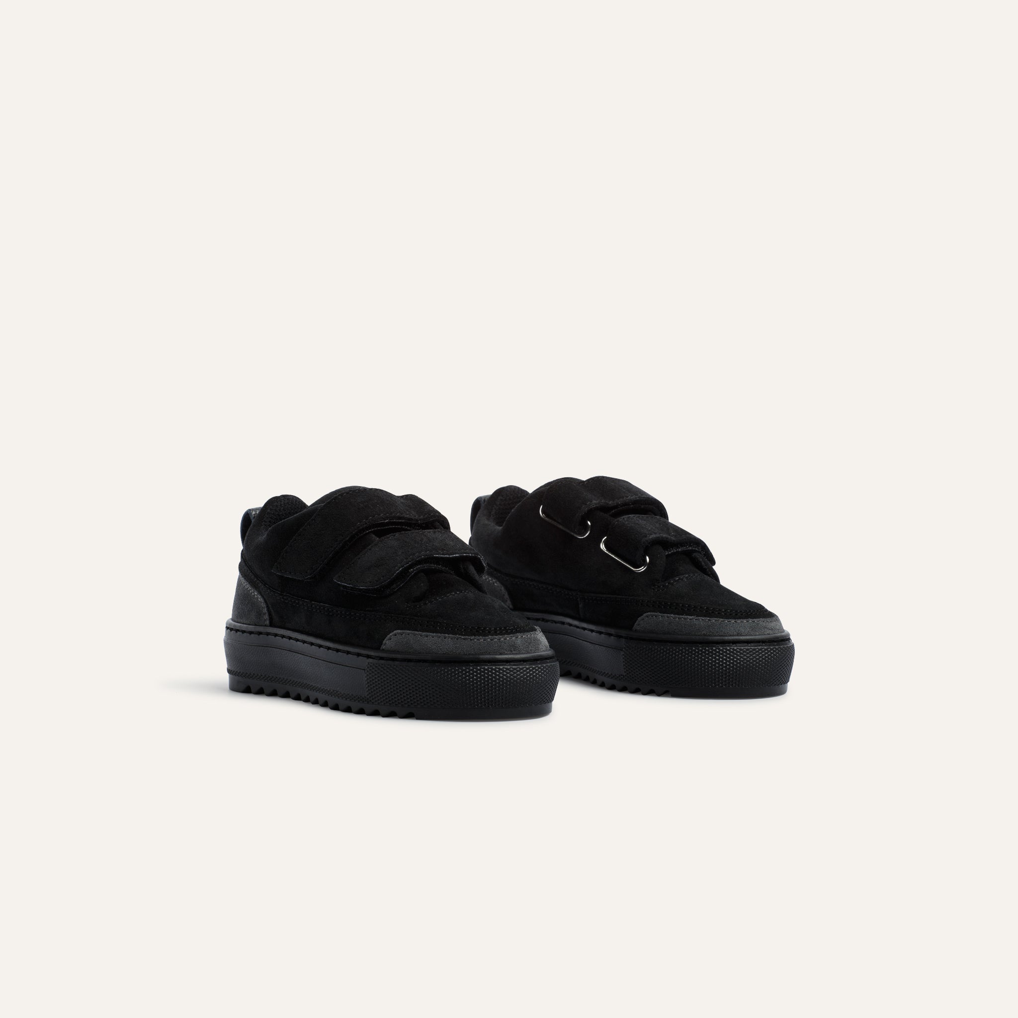 Kids Firenze Velcro Tonal Black - Mason Garments