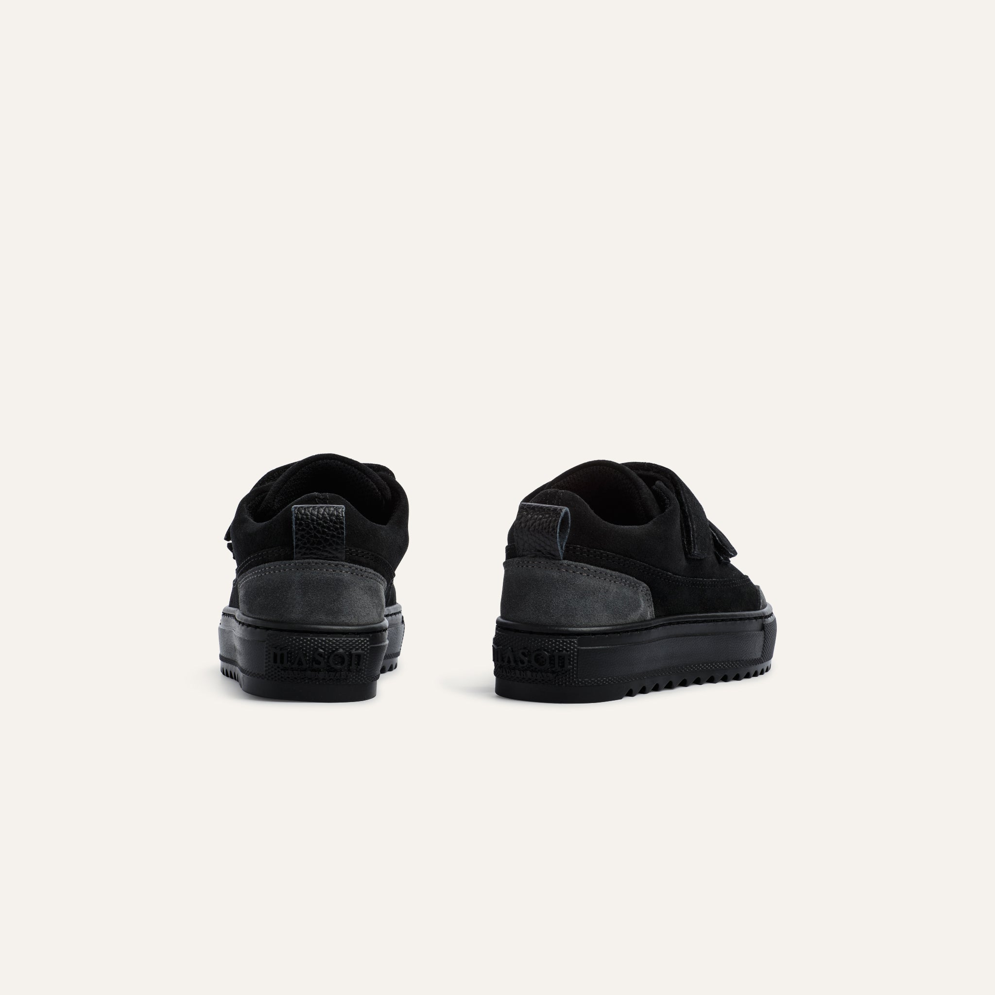 Kids Firenze Velcro Tonal Black - Mason Garments