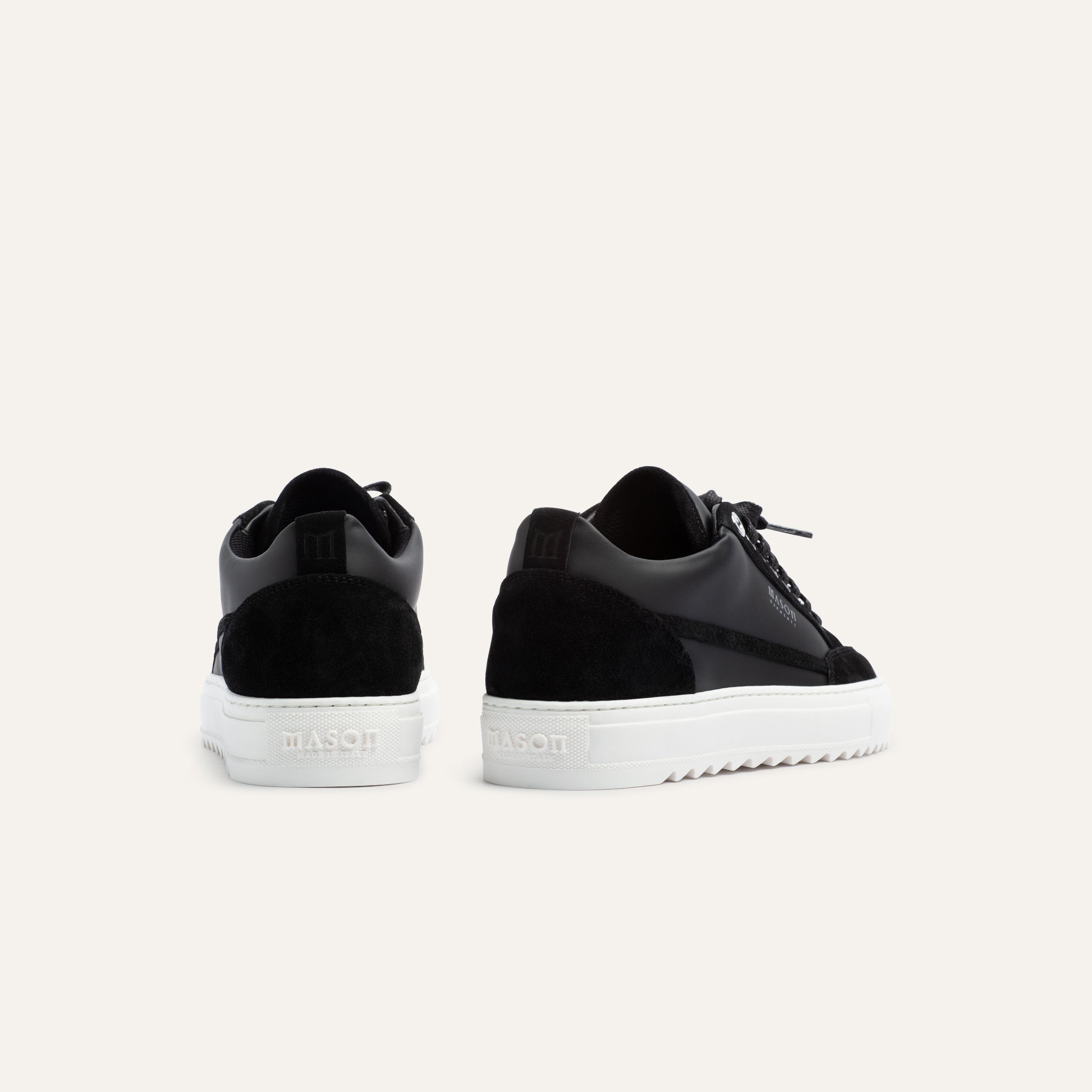 Black Tia Leather Trainer Men Women Mason Garments