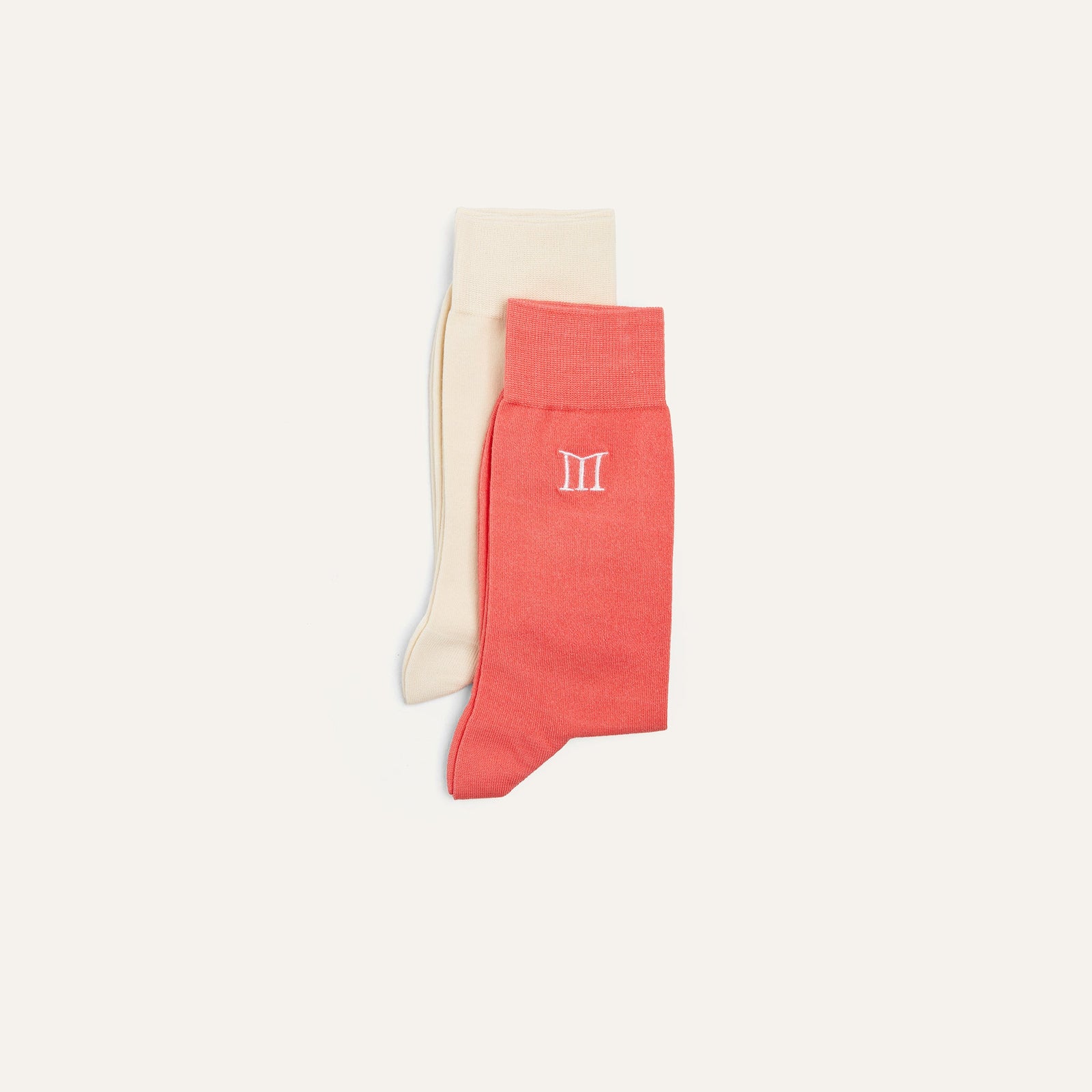 Dress Socks 2 pack Peach Beige